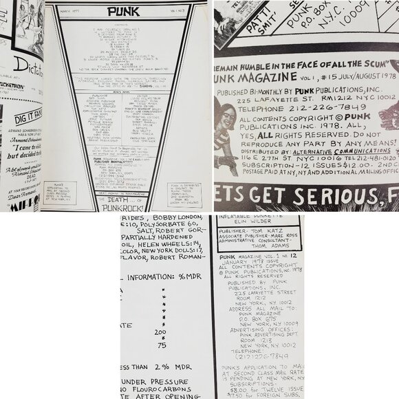 Punk Magazine 3 Issues 1970s Ramones Warhol R Crumb NY Dolls (Age, Please Read) - Picture 4 of 11